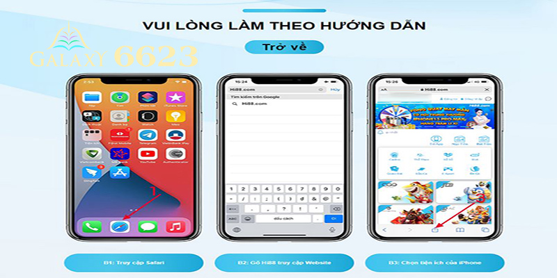 Cách tải và cài đặt ứng dụng 6623